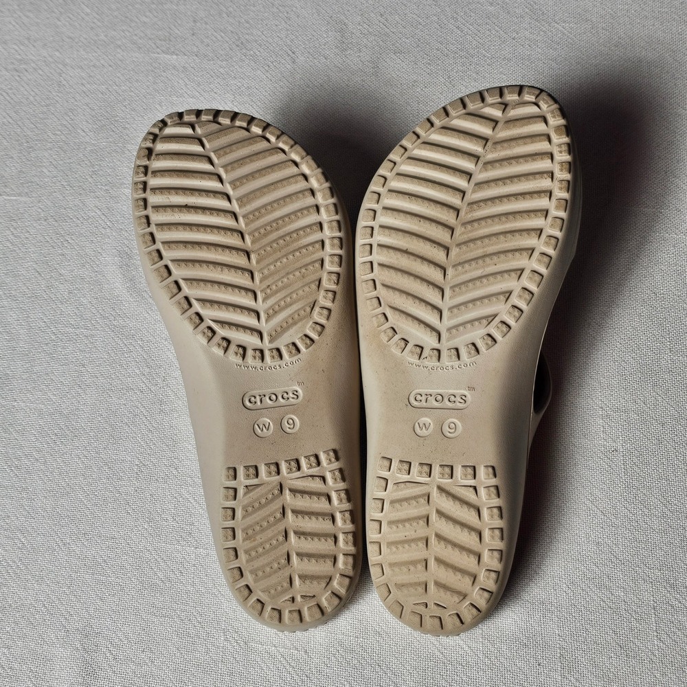 Crocs Swiftwater Sandal Tan Khaki Strappy Slide Womens 9 - Picture 5 of 5